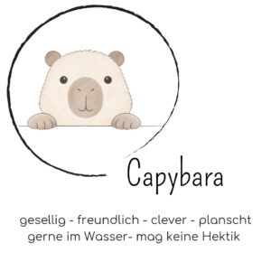 Mutmach Capybara - gesellig, freundlich, clever