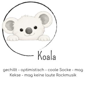 Mutmach Koala - gechillt, optimistisch, coole Socke