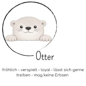 Mutmach Otter - fröhlich, loyal, verspielt