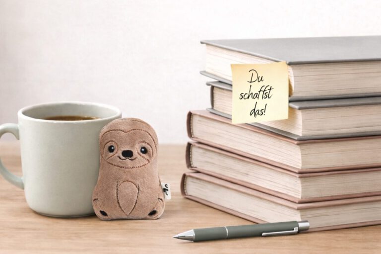 Mutmacher-Faultier-kleines Geschenk für schwere Zeiten