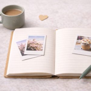 Notizbuch Idee - schöne Momente/ Erinnerungen sammeln