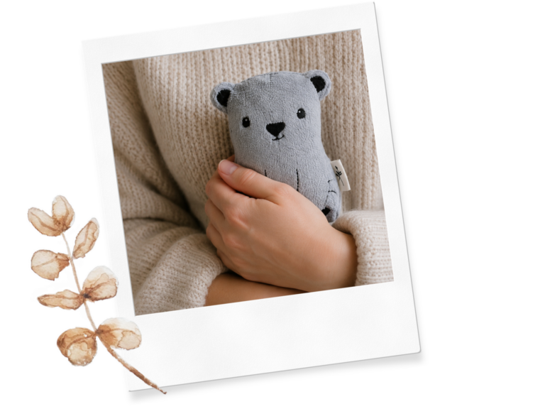 Polaroid Mutmach Bär zum Kuscheln, Trostspender