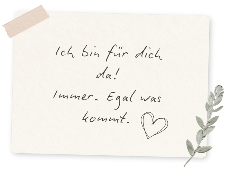 Notiz - Ich denk an dich.